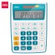 CALCULATOR BIROU 12DIG ALB-ALBASTRU 1238 DELI CALCULATOR BIROU 12DIG ALB-ALBASTRU 1238 DELI
