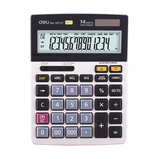 CALCULATOR BIROU 14DIG 1671C DELI CALCULATOR BIROU 14DIG 1671C DELI