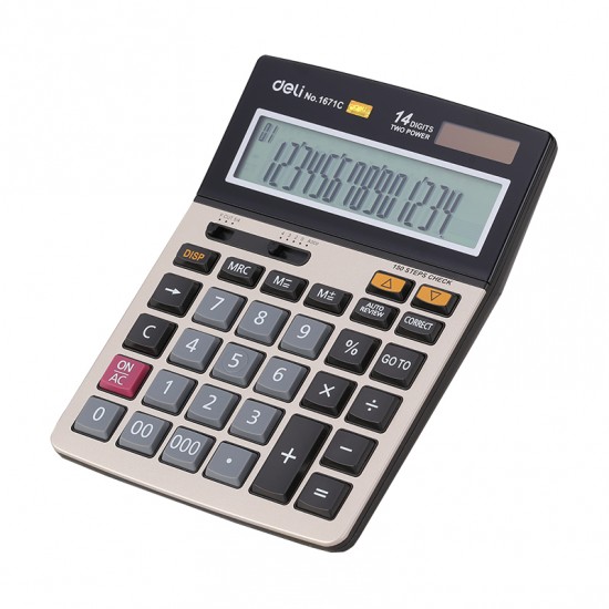 CALCULATOR BIROU 14DIG 1671C DELI CALCULATOR BIROU 14DIG 1671C DELI