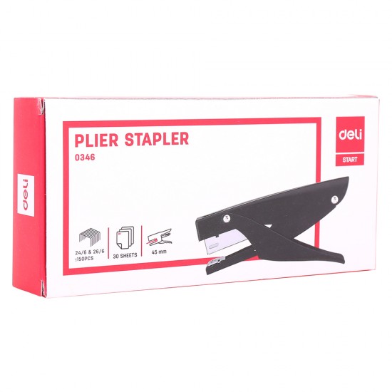 CAPSATOR TIP CLESTE 30 COLI 24/6 NEGRU DELI CAPSATOR TIP CLESTE 30 COLI 24/6 NEGRU DELI
