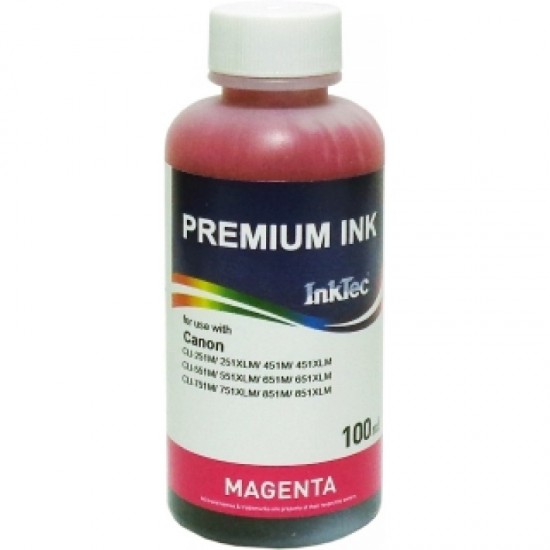 Cerneala 100ML C5051-100MM pentru Canon CLI-251M/ 251XLM/ 451M/ 451XLM. Culoare: magenta. Cerneala 100ML C5051-100MM pentru Canon CLI-251M/ 251XLM/ 451M/ 451XLM. Culoare: magenta.
