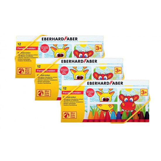 CREIOANE CERATE PENTRU STICLA 12 CULORI EBERHARD FABER
