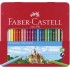 CREIOANE COLORATE 24 CULORI CUTIE METAL-2 FABER-CASTELL