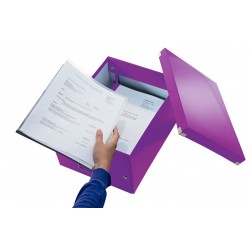 CUTIE DEPOZITARE MEDIE MOV CLICK&STORE LEITZ