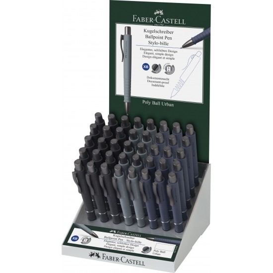 DISPLAY 40 BUC PIX CU MECANISM POLY BALL URBAN FABER-CASTELL