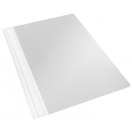 DOSAR PLASTIC CU SINA ALB 25/SET ESSELTE