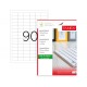 ETICHETE 90/A4 33*19MM COLTURI DREPTE 100/TOP TANEX