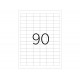 ETICHETE 90/A4 33*19MM COLTURI DREPTE 100/TOP TANEX