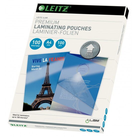 FOLIE A4 100 MICRONI 100/TOP UDT LEITZ