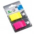 INDEX ADEZIV PLASTIC 25*43MM 50 FILE GALBEN & ROZ INFO NOTES