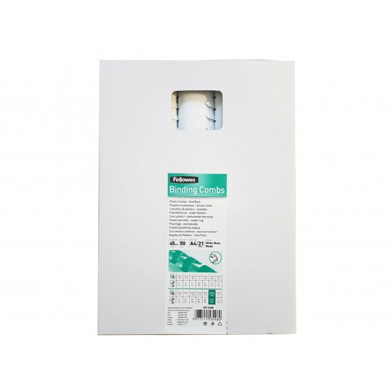 INEL PLASTIC 45MM NEGRU PT 341-410 COLI 50/CUT FELLOWES