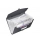 MAPA PLASTIC 12 COMPARTIMENTE CU MANER NEAGRA VIVIDA ESSELTE