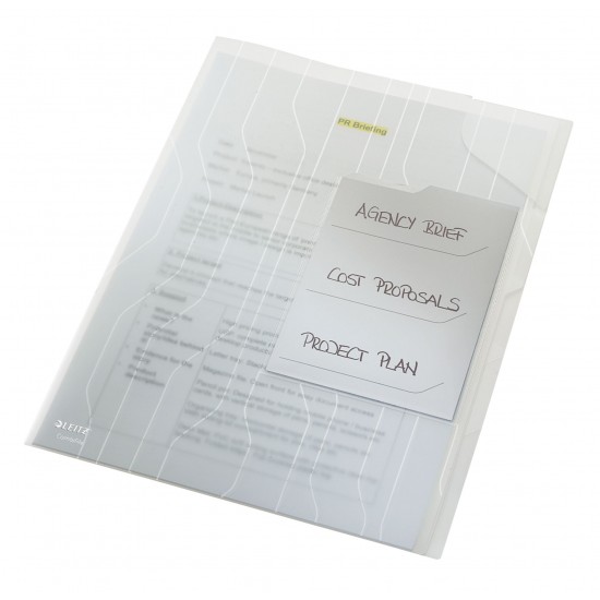 MAPA PLASTIC 3*20COLI TRANSPARENTA 3 SEPARATOARE JUMBO LEITZ