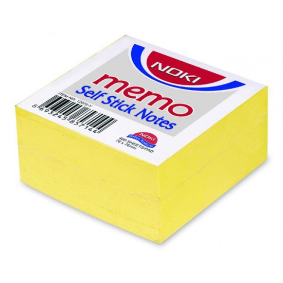 NOTES ADEZIV 76*76MM GALBEN PAL 400 FILE NOKI