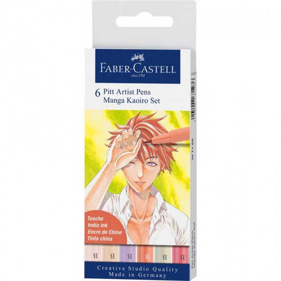 PITT ARTIST PEN MANGA SET 6 KAIORO 2019 FABER-CASTELL PITT ARTIST PEN MANGA SET 6 KAIORO 2019 FABER-CASTELL