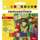 PLASTILINA 10 CULORI 185G EBERHARD FABER