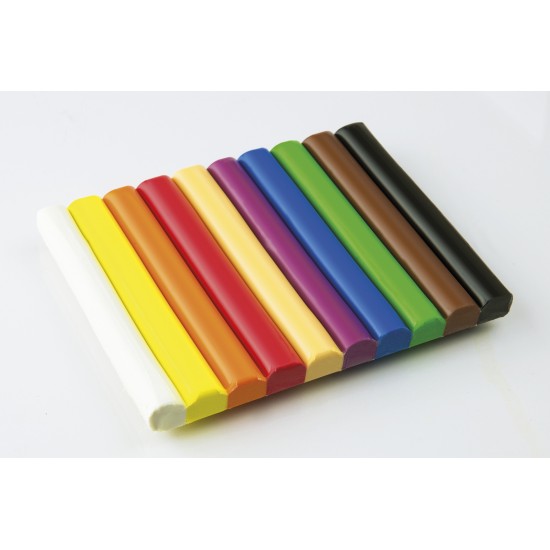 PLASTILINA 10 CULORI 185G EBERHARD FABER