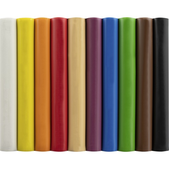 PLASTILINA 10 CULORI 185G EBERHARD FABER