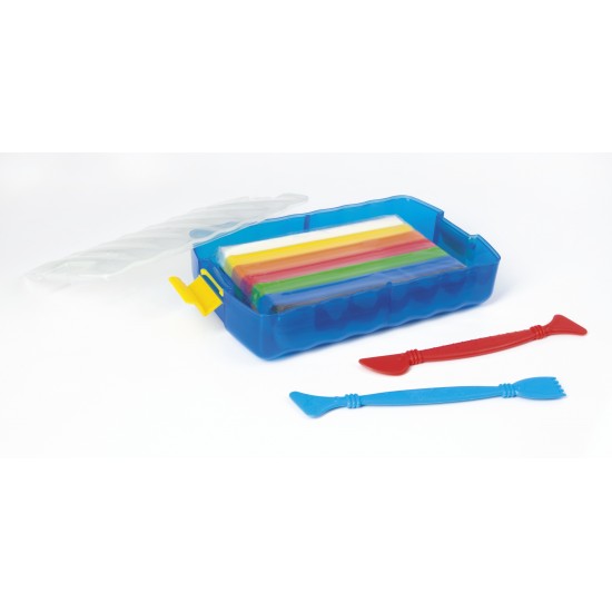 PLASTILINA 10 CULORI CUTIE PLASTIC EBERHARD FABER