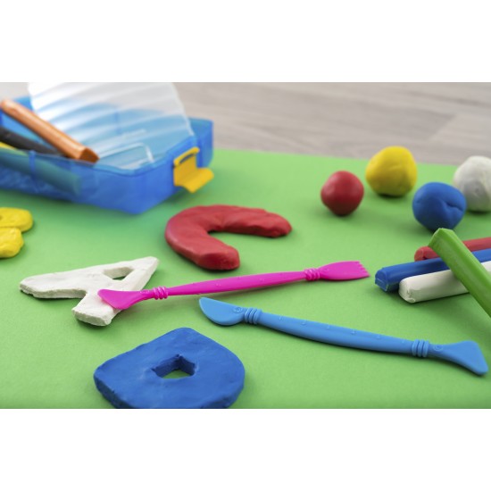 PLASTILINA 10 CULORI CUTIE PLASTIC EBERHARD FABER