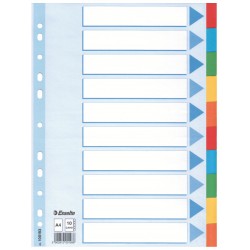 SEPARATOARE INDEX CARTON 10 COLI STANDARD ESSELTE