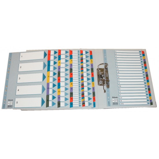 SEPARATOARE INDEX CARTON 1-5 MYLAR ESSELTE