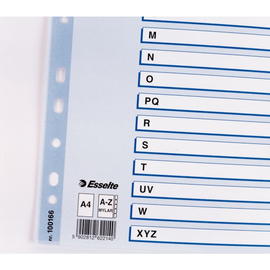 SEPARATOARE INDEX CARTON A-Z MYLAR ESSELTE