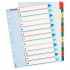 SEPARATOARE INDEX PLASTIC 1-12 REINSCRIPTIBIL ESSELTE