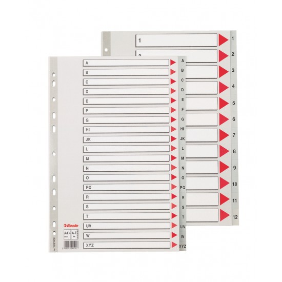 SEPARATOARE INDEX PLASTIC A-Z MAXI ESSELTE SEPARATOARE INDEX PLASTIC A-Z MAXI ESSELTE