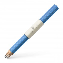 SET 3 CREIOANE GRAFIT GUILLOCHE BLEU GULF GRAF VON FABER-CASTELL