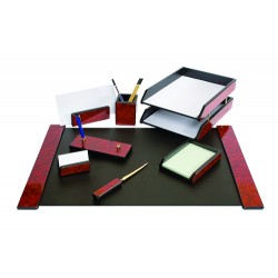 SET DE BIROU DIN LEMN MAHON 8 PIESE