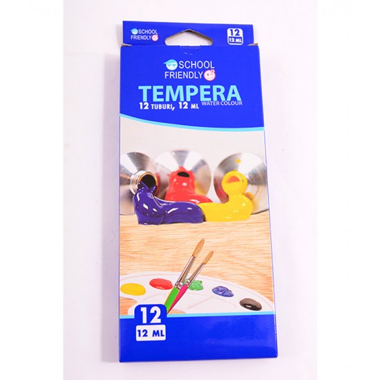 TEMPERA 12 CULORI 12ML SCHOOL FRIENDLY PIGNA