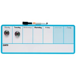 PLANNER MAGNETIC SAPTAMANAL 14*36 CM ALBASTRU NOBO