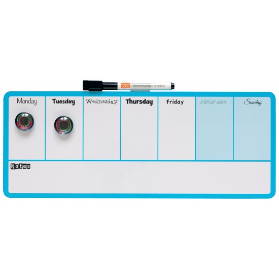 PLANNER MAGNETIC SAPTAMANAL 14*36 CM ALBASTRU NOBO