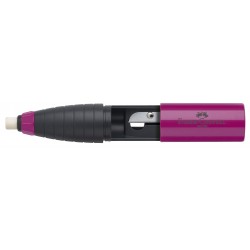 ASCUTITOARE CU RADIERA ROSIE/ALBASTRA FABER-CASTELL