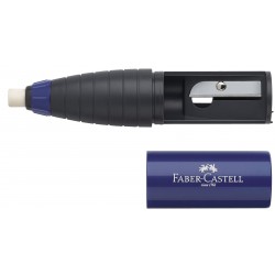 ASCUTITOARE CU RADIERA ROSIE/ALBASTRA FABER-CASTELL