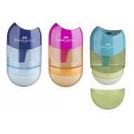 ASCUTITOARE PLASTIC CU RADIERA TREND 2019 FABER-CASTELL