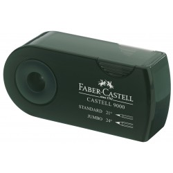 ASCUTITOARE PLASTIC DUBLA SLEEVE VERDE FABER-CASTELL