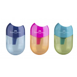 ASCUTITOARE PLASTIC SIMPLA CU CONTAINER APPLE TREND 2019 FABER-CASTELL