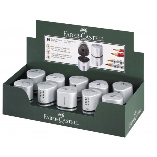 ASCUTITOARE TRIPLA GRIP 2001 GRI FABER-CASTELL. ASCUTITOARE TRIPLA GRIP 2001 GRI FABER-CASTELL.