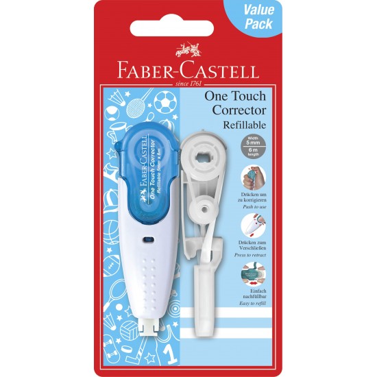 BANDA CORECTOARE + REZERVA 5MM*6M FABER-CASTELL BANDA CORECTOARE + REZERVA 5MM*6M FABER-CASTELL