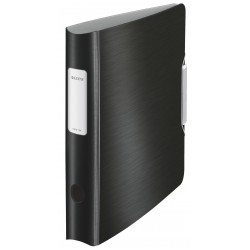 BIBLIORAFT PLASTIFIAT 5CM 180G NEGRU SATIN ACTIVE STYLE LEITZ