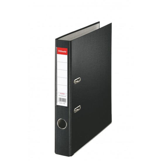 BIBLIORAFT PLASTIFIAT 5CM NEGRU ECONOMY ESSELTE