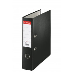 BIBLIORAFT PLASTIFIAT 7.5CM NEGRU ECONOMY ESSELTE