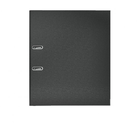BIBLIORAFT PLASTIFIAT 8CM 180GRADE NEGRU LEITZ