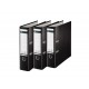 BIBLIORAFT PLASTIFIAT 8CM 180GRADE NEGRU LEITZ