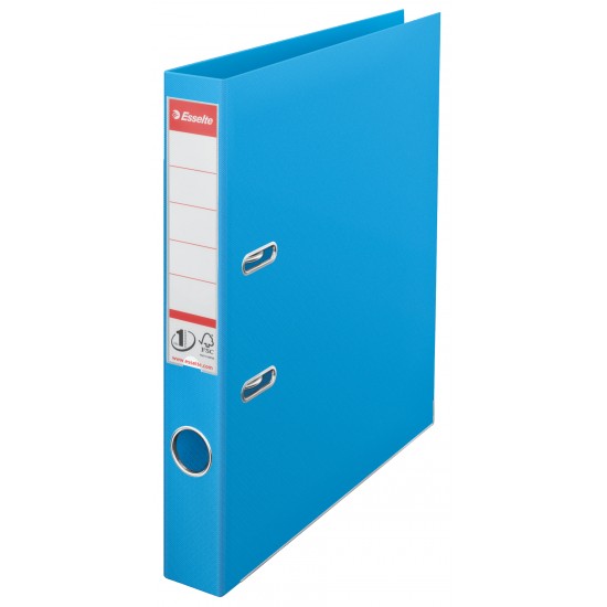 BIBLIORAFT PLASTIFIAT INT-EXT 5CM CYAN NR1 POWER ESSELTE