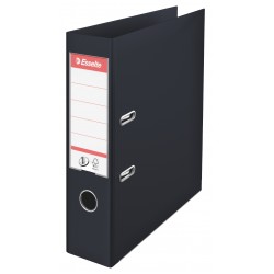 BIBLIORAFT PLASTIFIAT INT-EXT 7.5CM NEGRU VIVIDA NR1 ESSELTE
