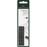 BLISTER 3 BUC CARBUNE PRESAT PITT MONOCHROME SOFT FABER-CASTELL