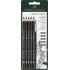 BLISTER 6 BUC CREION GRAFIT AQUARELLE + PENSULA FABER-CASTELL